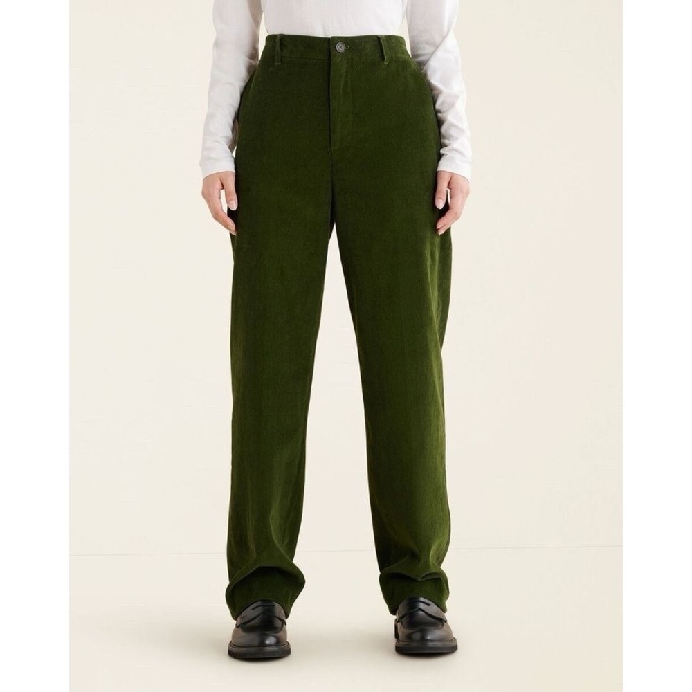 NWT‎ Roots Alice Cord Trousers Womens 2 Moss Green Organic Cotton Gorpcore